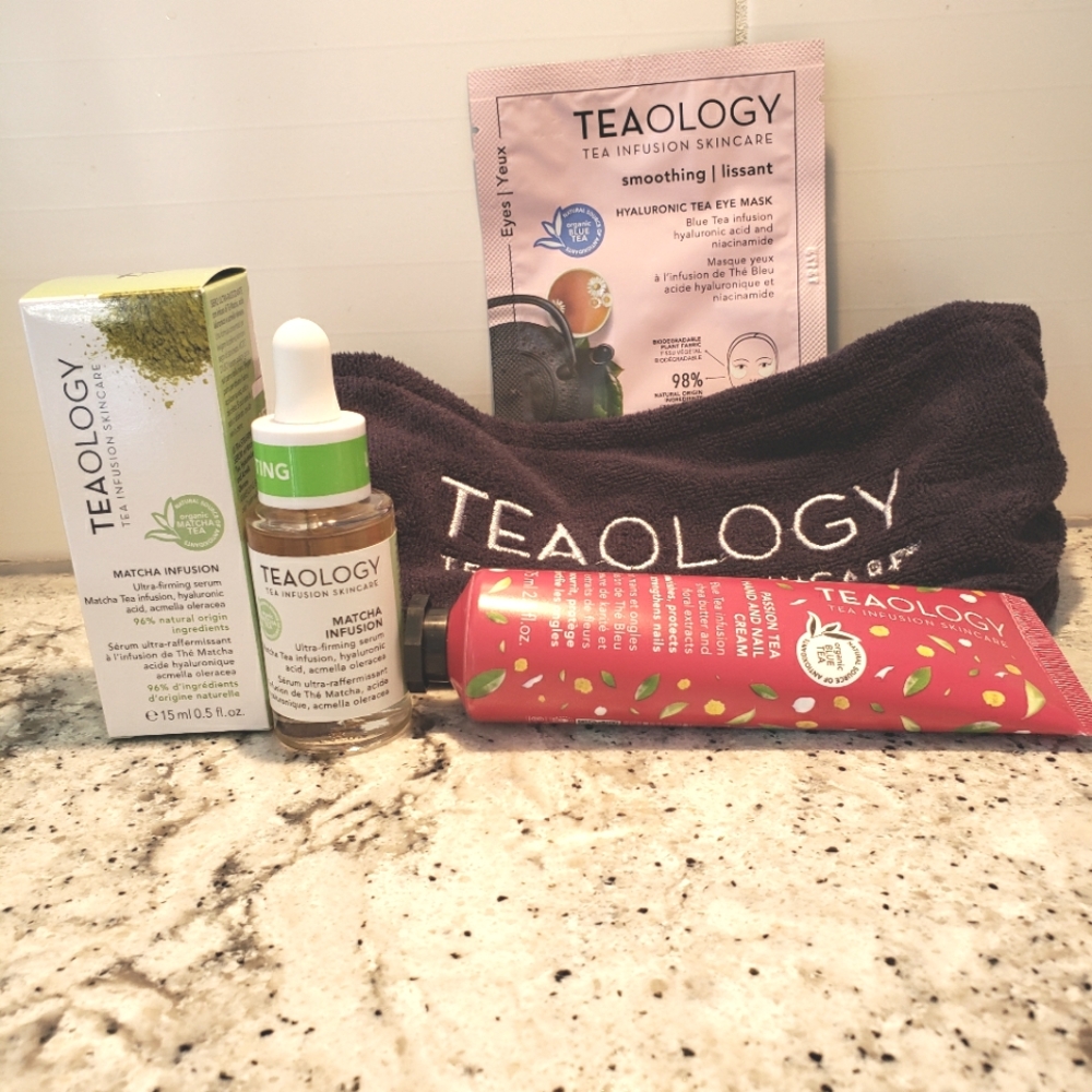 Teaology Infusion skincare kit.